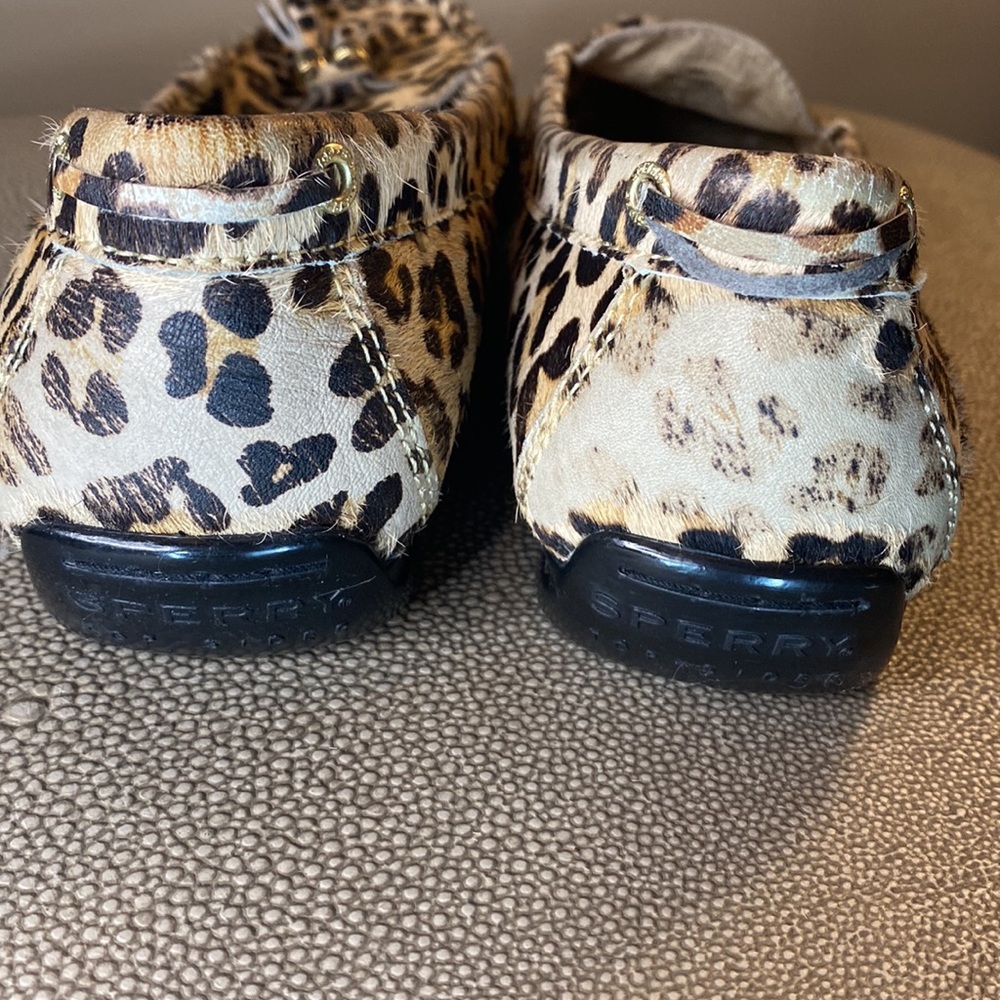 Sperry Top Sider Leopard Print Slip On Loafers Si… - image 8